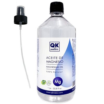 Magnesiumöl 100% rein, BIO-zertifiziert - 1Ltr