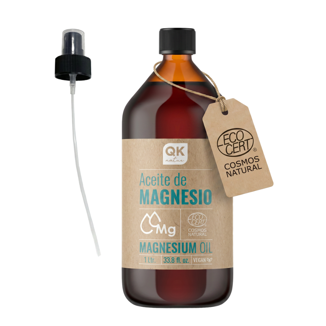 100% Pure Magnesium Oil, Certified Organic - 1Ltr Spray