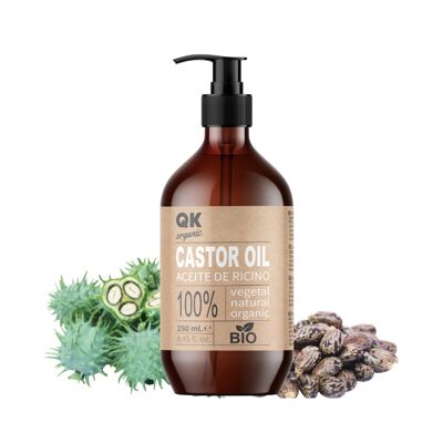 ORGANIC CASTOR OIL for Hair, Skin, Eyelashes, Eyebrows, Beard and Nails