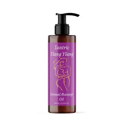 YLANG-YLANG Sensual Massage Oil. For erotic, intimate, relaxing and tantric body massages 200ml