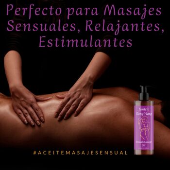 Huile de massage sensuelle YLANG-YLANG. Pour massages corporels érotiques, intimes, relaxants et tantriques 200ml 4
