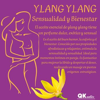 Huile de massage sensuelle YLANG-YLANG. Pour massages corporels érotiques, intimes, relaxants et tantriques 200ml 5