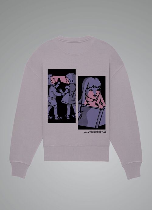 Hack the algorithm_Lilac sweater