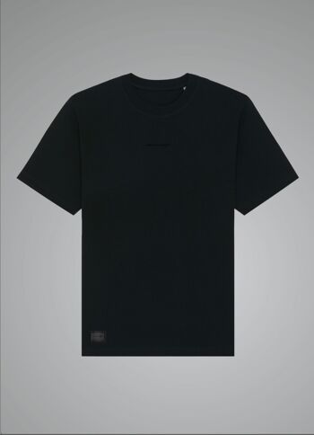 T-shirt lourd basique_Noir