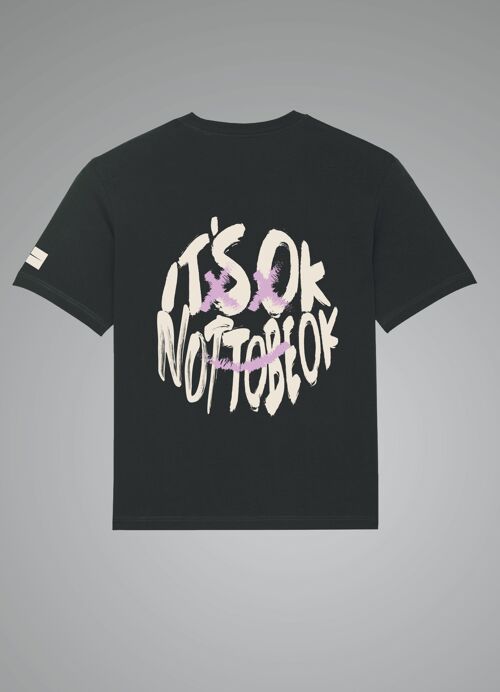 It's ok not to be ok_Black t-shirt