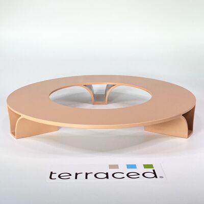 terraced® - Blumentopf Untersetzer - Farbe: Terrakotta