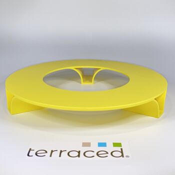 terraced® - soucoupe pour pot de fleurs - couleur : jaune 1