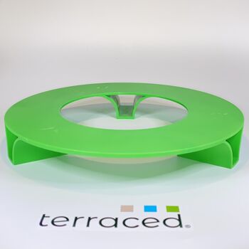 terraced® - soucoupe pour pot de fleurs - couleur : vert 1