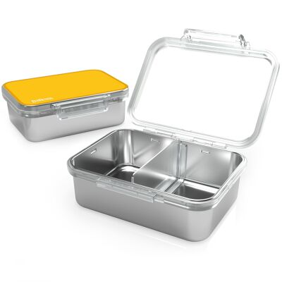 Kinder Lunchbox aus Edelstahl (Gelb)