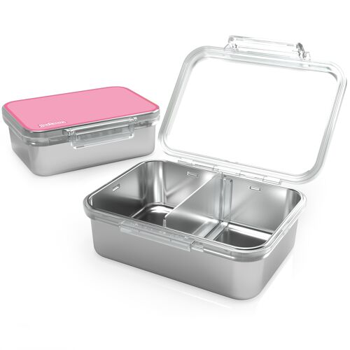 Kinder Lunchbox aus Edelstahl (Pink)