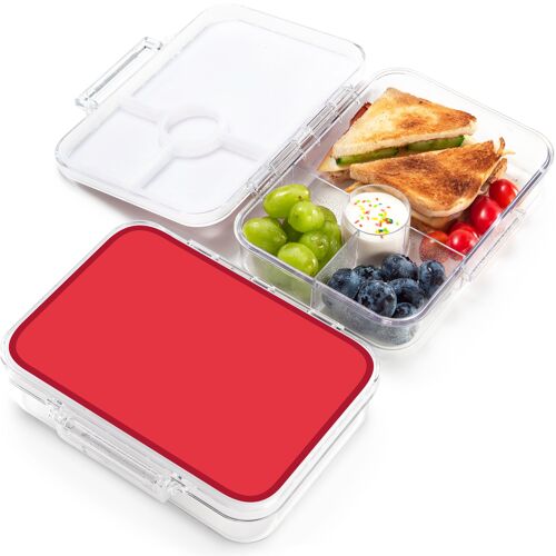 Kinder Lunchbox aus Tritan (Rot)