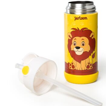 Jarlson® Borraccia Bambini Acciaio Inox, Termica, Senza BPA, Con