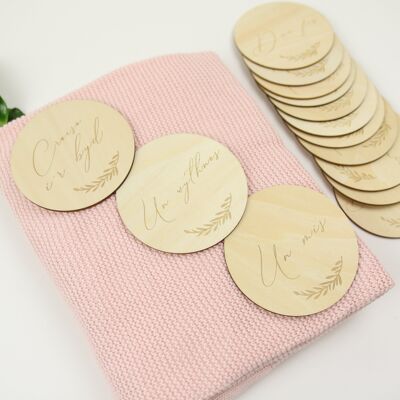 Milestone & Blanket Gift set - Welsh & Pink