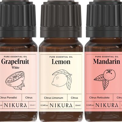 Citrus Pack - Gift Set - 5 x 10ml Essential Oils - Without Box