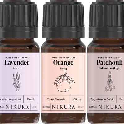 Favourites - Gift Set - 5 x 10ml Essential Oils - Without Box