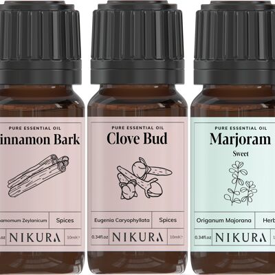 Herb / Spice - Gift Set - 5 x 10ml Essential Oils - Without Box