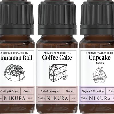 Freshly Baked - Gift Set - 5 x 10ml Fragrance Oils - Without Box