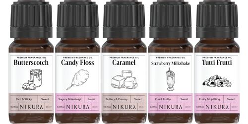 Sweet Shop - Gift Set - 5 x 10ml Fragrance Oils - Without Box