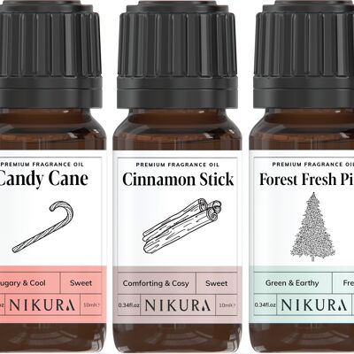 Winter Collection - Gift Set - 5 x 10ml Fragrance Oils - Without Box