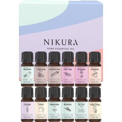 Advanced - Gift Set - 12 x 10ml Essential Oils - With Box