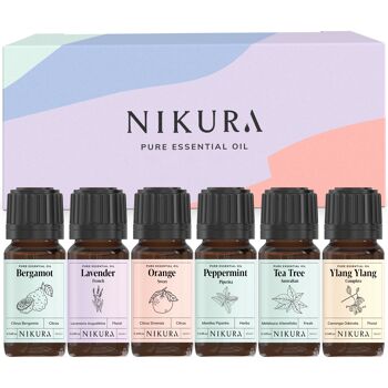 Meilleures Ventes - Coffret Cadeau - 6 Huiles Essentielles 10ml 1