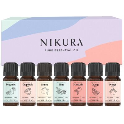 Citrus Pack - Gift Set - 7 x 10ml Essential Oils - With Box