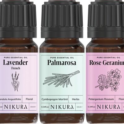 Floral - Gift Set - 7 x 10ml Essential Oils - Without Box