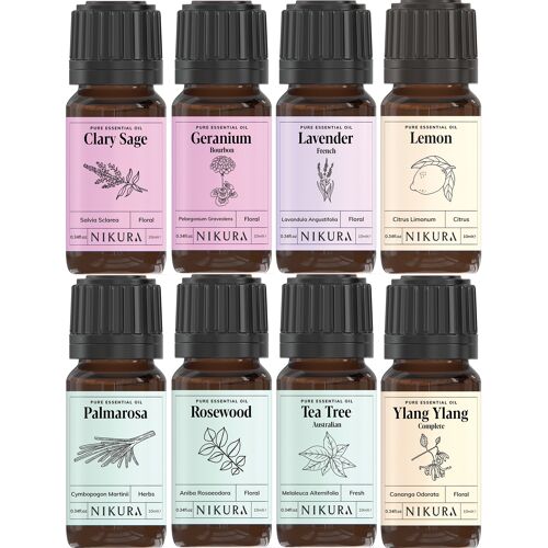 Hers - Gift Set - 8 x 10ml Essential Oils