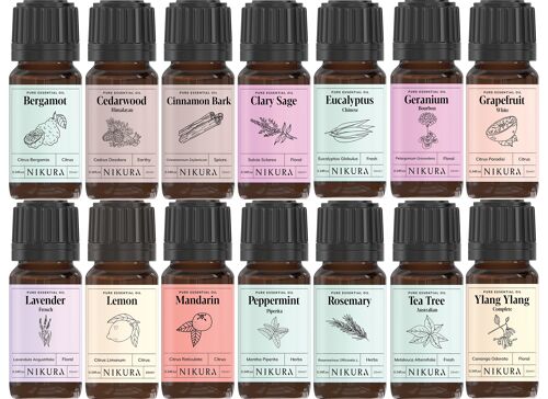 Professional - Gift Set - 14 x 10ml Essential Oils - Without Box