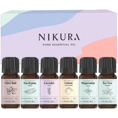 Smell Training Set - Gift Set - 6 x 10ml Essential Oils