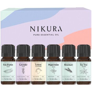 Starter - Coffret Cadeau - 6 Huiles Essentielles 10ml 1