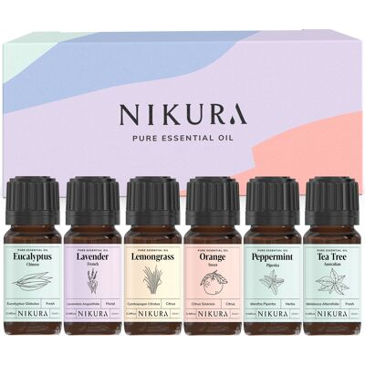 Starter Kit - Gift Set - 6 x 10ml Essential Oils