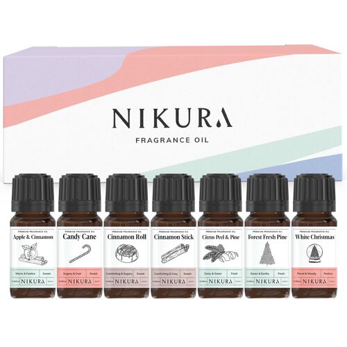 Winter Collection - Gift Set - 7 x 10ml Fragrance Oils - With Box