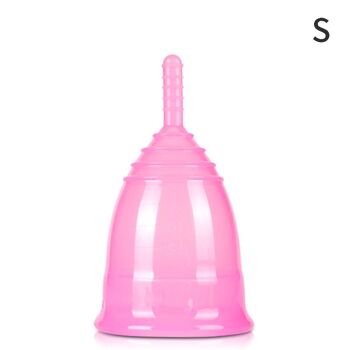 1Pièce Coupe menstruelle colorée en Silicone pour femmes - 40mm x 66.7mm 1 1