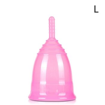 1Pièce Coupe menstruelle colorée en Silicone pour femmes - 44.5mm x 70mm 1 1