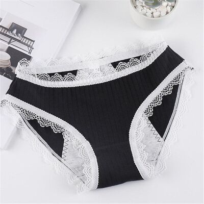 Absorbent panties for teenagers Daisy model 🩸 - Black XL