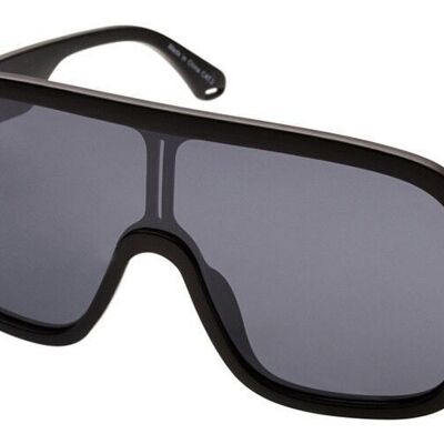 Gafas de sol - INVADER - Meta Visor en color Night matt black con lente gris flash.