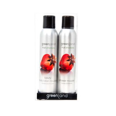 Gift pack shower, body mousse-strawberry&anise