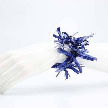 Bracelets Aqua Willow Tree - Peints à la main - Bleu