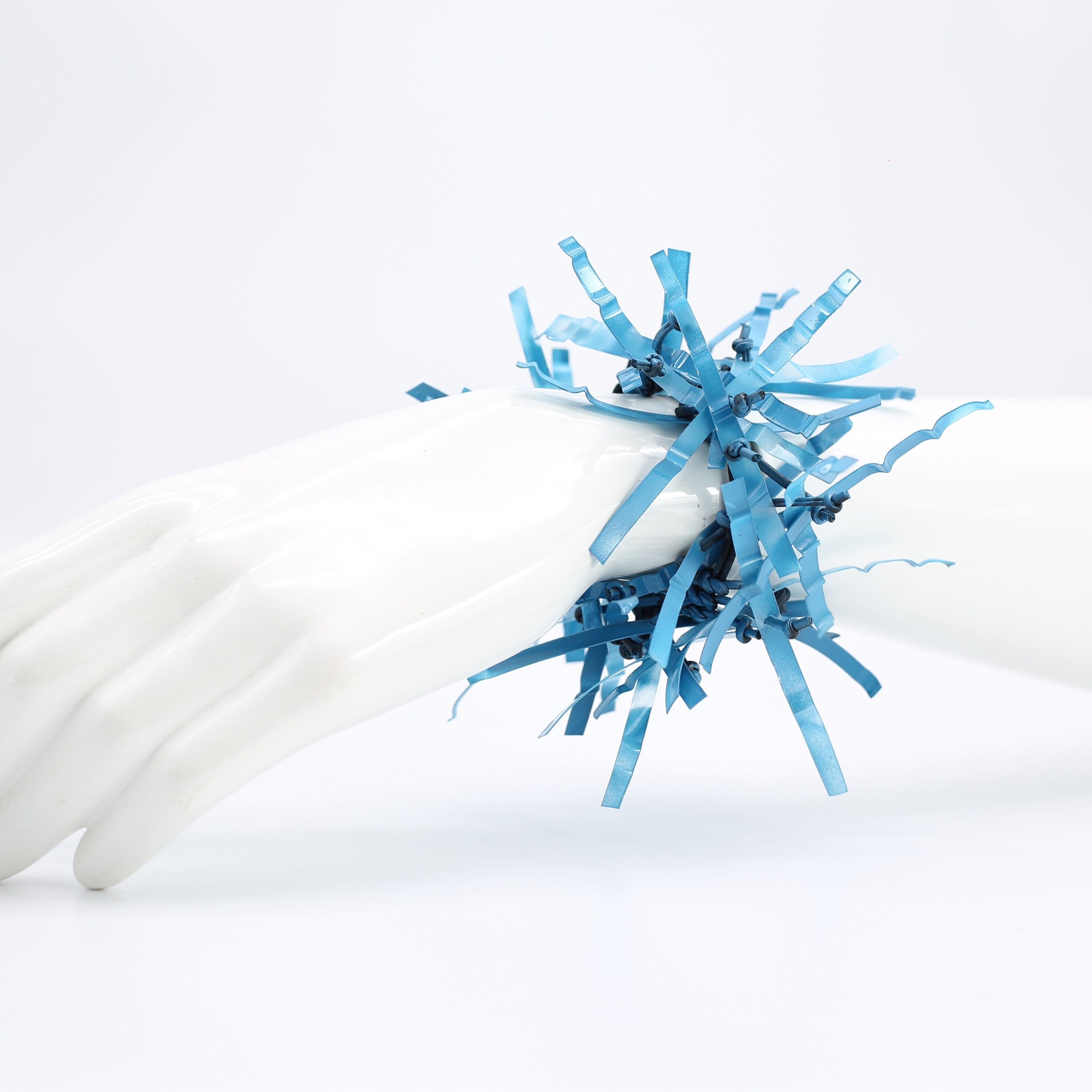 Aqua Willow Tree Armbänder - handbemalt - Türkis