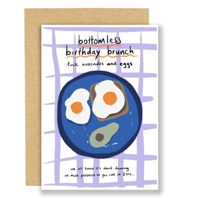 Birthday card - Bottomless brunch