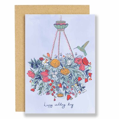 Wedding card - Wedding wreath