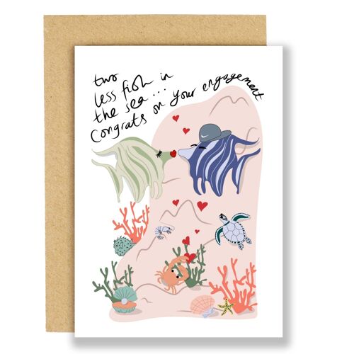 Engagement card- Two less fish in the sea