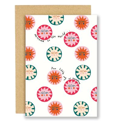 New baby card- Little ray of sunshine