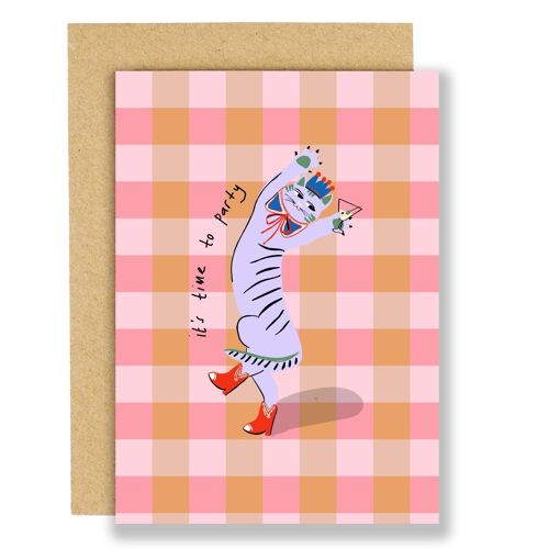 Greeting card- It's time to party