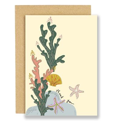 Carte de remerciement - Sous la mer