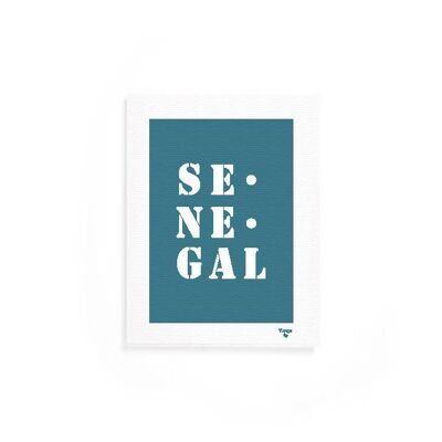 Affiche "Sénégal" bleue
