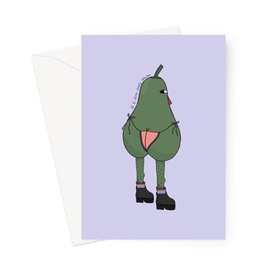 Valentines card - Cheeky pear