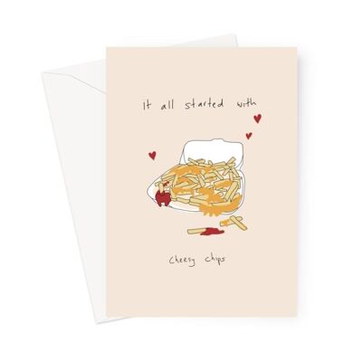 Valentines card / anniversary card - It all started with...