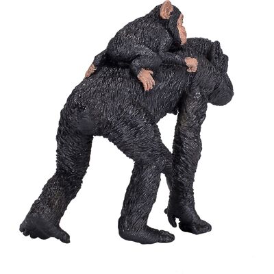 Mojo Wildlife Toy Chimpanzee With Baby - 387264